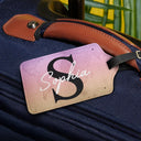 Travel, Gift For Yourself, Gift For Women, Gift For Men - Custom Name Monogram World Map - Personalized Luggage Tag
