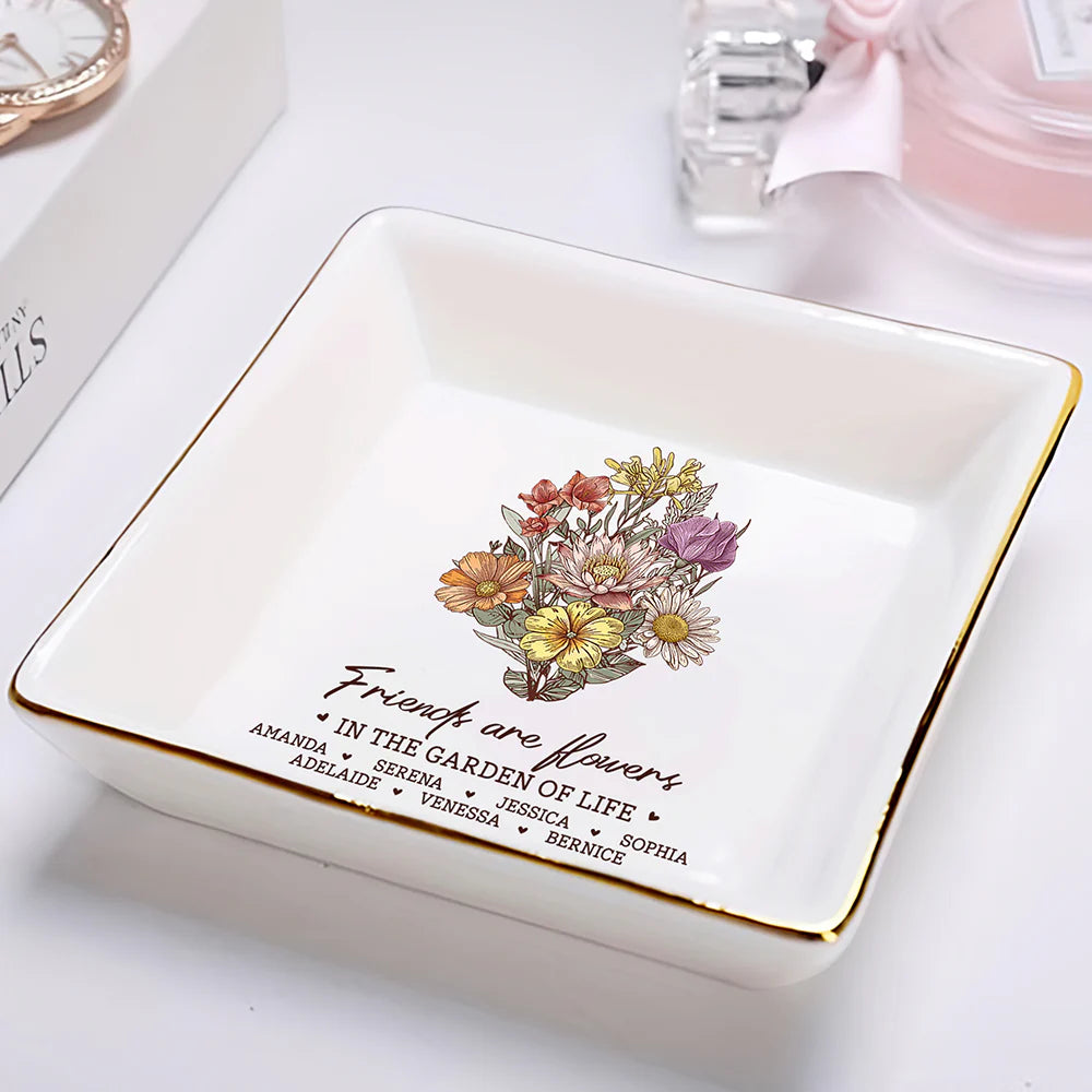 Gift For Bestie, Old Best friends, Happy, Gifts For Colleagues - It Takes A Long Time To Grow Old Friends Bestie - Personalized Ring Dish