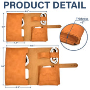 Gift For Yourself, Gift For Women, Gift For Men, Travel, Happy - All My Charging Stuff - Personalized Leather Cable Bag