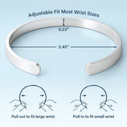 Gift For Sisters, Gift For Sibling, Love - The Love Between Sisters - Personalized Bangle Bracelet Cuff