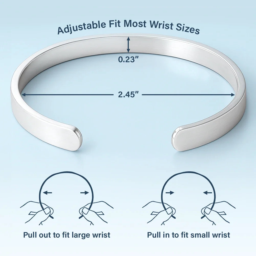 Gift For Yourself,Gift For Men,Gift For Women,Happy,Family - Location Coordinates I Own This Place - Personalized Bangle Bracelet Cuff