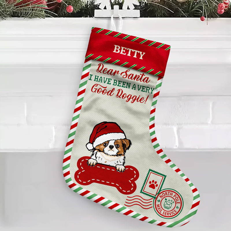 Dear Santa I've Been A Very Good Doggie - Christmas Gift For Dog Lovers - Personalized Custom Christmas Stocking