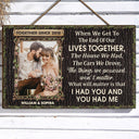Custom Photo Husband Wife When We Get To The End Of Our Lives - Anniversary, Valentine Gift For Couples - Personalized Custom Wood Rectangle Sign