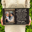 Custom Photo Husband Wife When We Get To The End Of Our Lives - Anniversary, Valentine Gift For Couples - Personalized Custom Wood Rectangle Sign