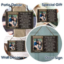 Custom Photo Husband Wife When We Get To The End Of Our Lives - Anniversary, Valentine Gift For Couples - Personalized Custom Wood Rectangle Sign