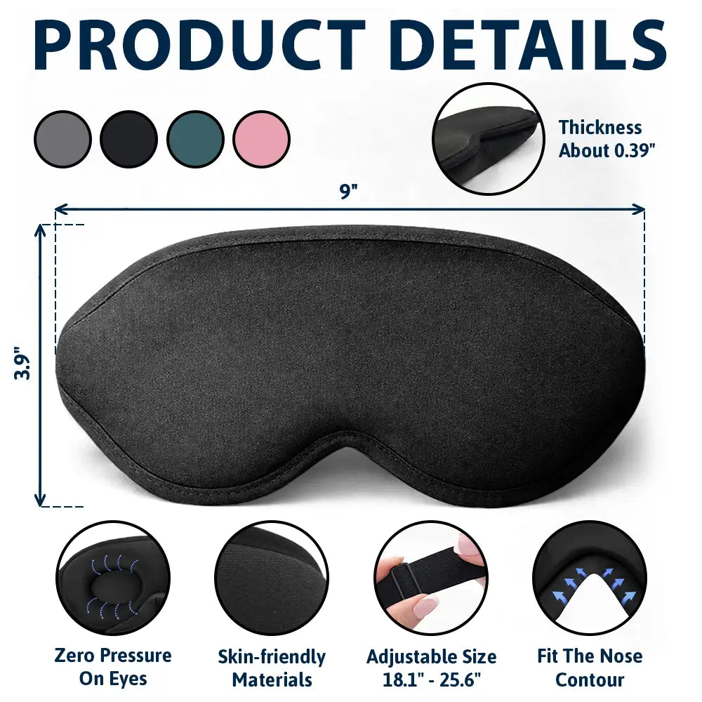 Gift For Yourself,Travel,Gift For Women,Gift For Men,Happy - Adventure Awaits Travel Lover - Personalized 3D Sleep Mask
