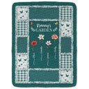 Gift For Mother,Gift For Grandma,Love,Gift For Women - Quilt Pattern Birth Month Flower Grandmas Garden - Personalized Fleece Blanket, Sherpa Blanket