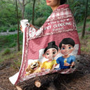 Gift For Couples,Gift For Husband,Gift For Wife,Gift For Boyfriend,Gift For Girlfriend,LGBT,Dog Lovers,Cat Lovers,Dog Couple,Cat Couple,Pet Couple,Pet Lovers,Love - Quilt Pattern Our Dog Cat Cuddling Blanket - Personalized Fleece Blanket, Sherpa Blanket