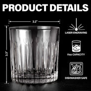 You & I Are Brothers - Personalized Rocks Whiskey Glass