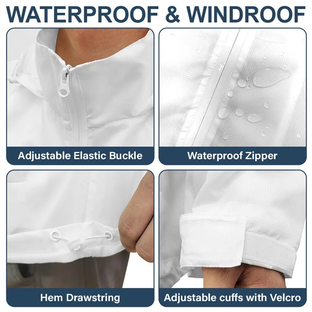 Gift For Grandparents, Gift For Grandpa, Gift For Grandma, Gift For Mother, Gift For Father, Happy, Christmas, Stick Figure - This Grandpa Dad Belongs To Kids Pet - Personalized Rain Jacket