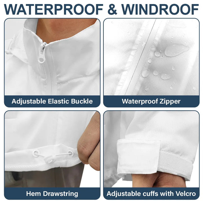 Gift For Grandparents, Gift For Grandpa, Gift For Grandma, Gift For Mother, Gift For Father, Happy, Christmas, Stick Figure - This Grandpa Dad Belongs To Kids Pet - Personalized Rain Jacket