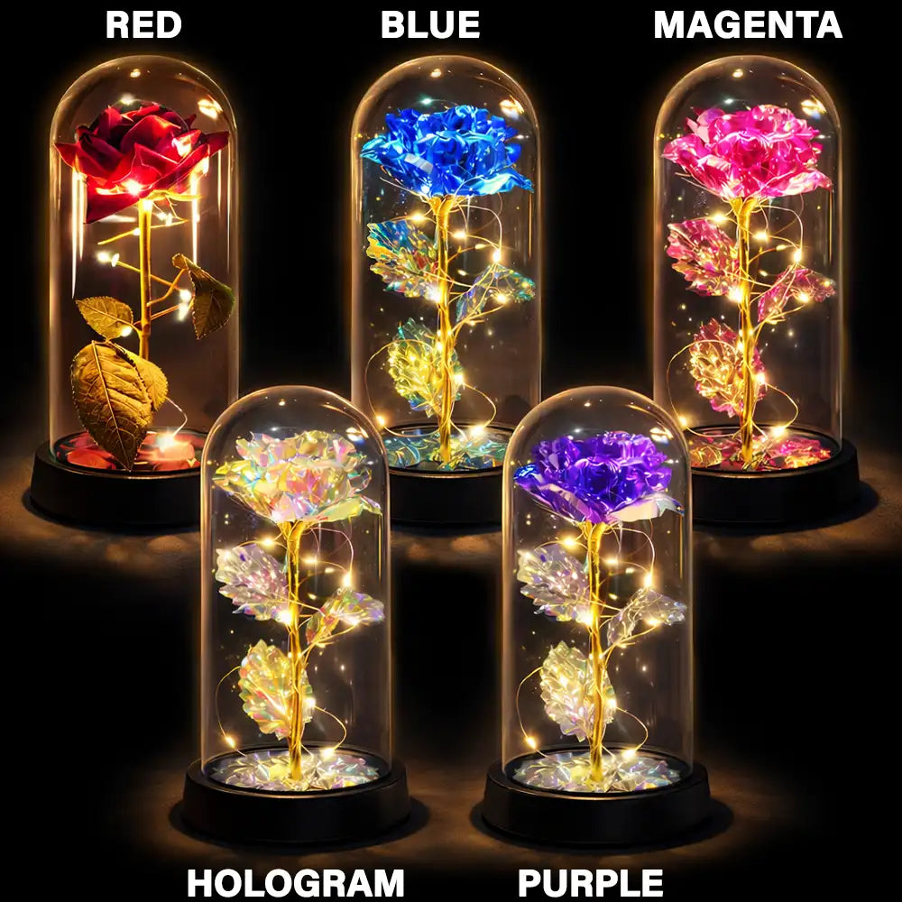 Gift For Mother,Mom - Daughters (Adult),Happy - No Matter Where We Go No Matter What We Do Mother Daughter - Personalized Everlasting Rose Dome Lamp