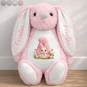 Easter,Happy,Gift For Kids,Parents,Gift For Grandkids,Gift For Daughter,Gift For Son - Rabbit Alphabet Letters Faux Chenille - Personalized Soft Toy Bunny