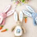 Easter,Happy,Gift For Kids,Parents,Gift For Grandkids,Gift For Daughter,Gift For Son - Rabbit Alphabet Letters Faux Chenille - Personalized Soft Toy Bunny