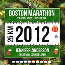 Top Market,Gift For Yourself,Gift For Women,Gift For Men,Christmas,Happy - Race Bib For Runner Christmas - Personalized Custom Shaped Acrylic Ornament