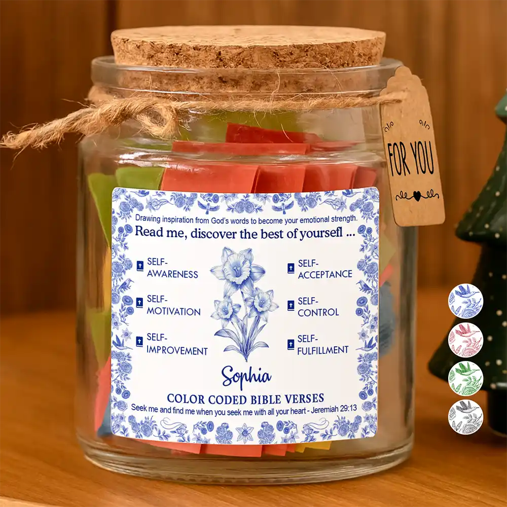 Love,Gift For Yourself,Christian - Read Me Discorver The Best Of - Personalized Bible Verse Jar