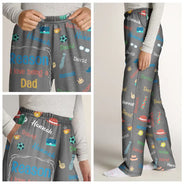 Gift For Grandpa,Gift For Father,Funny - Reason I Love Being A Grandpa Dad Custom Names - Personalized Pajama Pants
