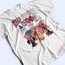 Funny,Dog Lovers,Pet Lovers,Independence Day - Red White Woof - Personalized T Shirt