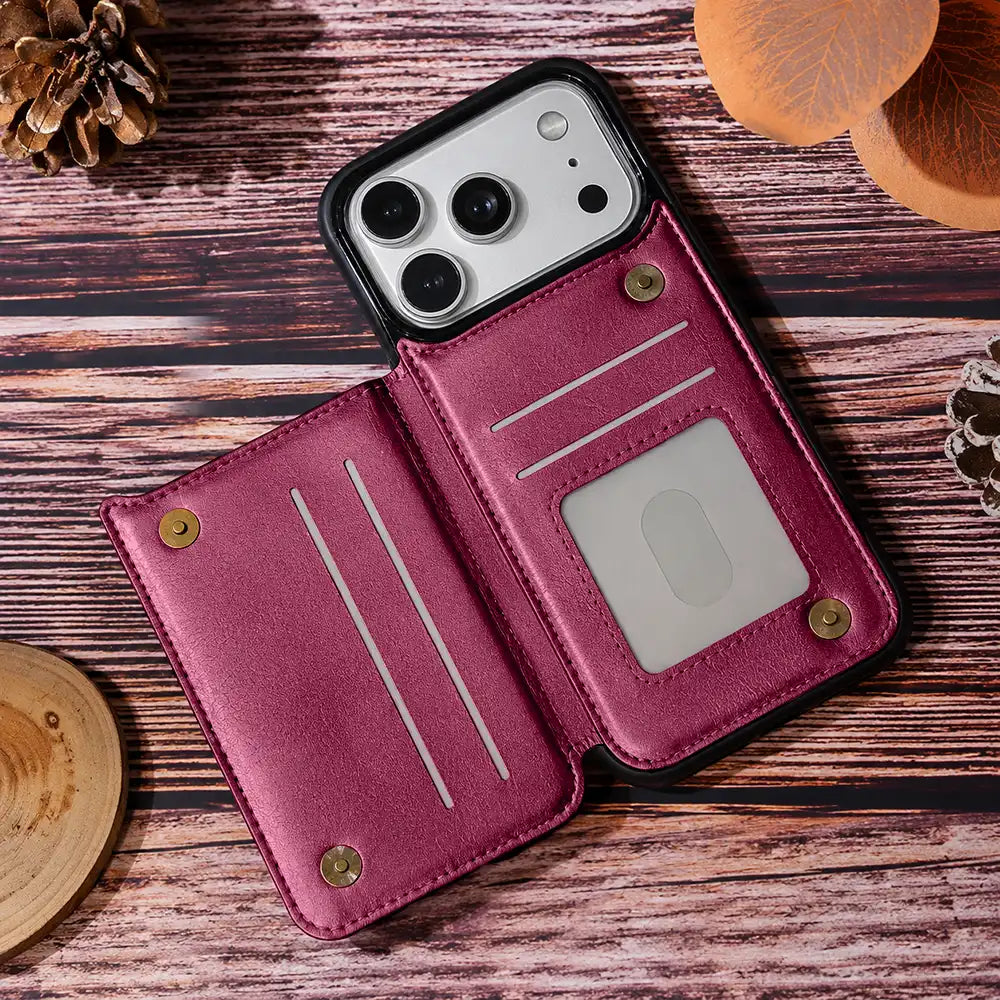 Dog Lovers, Dog Mom, Dog Dad - I'm A Cat Person - Personalized Leather Flip Wallet Phone Case