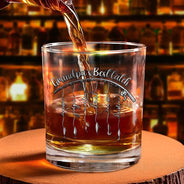 Gift For Father,Gift For Grandpa,Fishing,Non-Eng,Icon,Proud - Reel Cool Dad Grandpa - Personalized Whiskey Glass