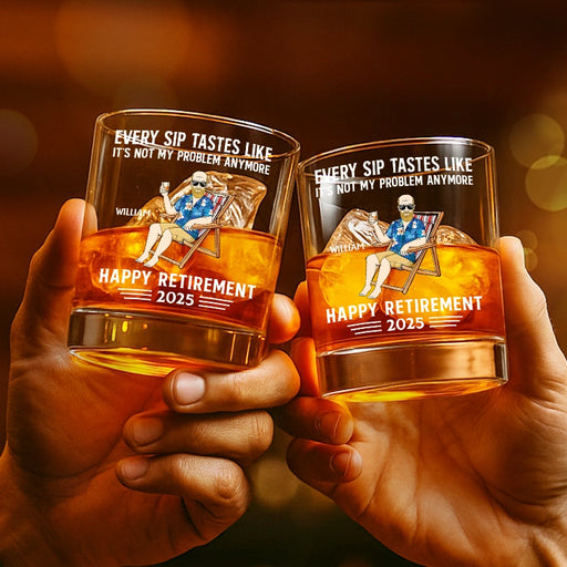 Retirement Gifts, Whiskey Glass