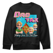Gift For Father, Funny - Retro Dad Tax Making Sure It's Not Poison 3D Cartoon - Personalized T Shirt