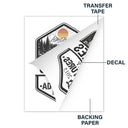 Camping,Campsite,Happy,Family - Retro Family Adventure - Personalized Decor Decal