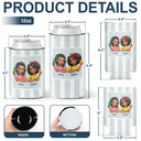 Gift For Bestie,Gifts For Colleagues,Gift For Sisters,Funny,Gift For Sibling - Right In The Throat 3D Bestie - Personalized Can Cooler Sleeve