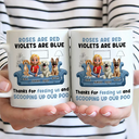 Pet Lovers,Dog Lovers,Dog Dad,Dog Mom - Roses Are Red Violets Are Blue Dog Lovers - Personalized Mug

