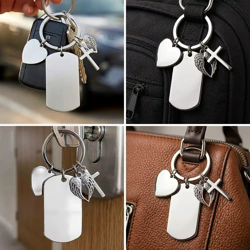 Gift For Yourself,Gift For Women,Gift For Men,Gift For Daughter,Gift For Son,Gift For Bestie,Graduation,Top Market,Non-Eng,Proud - Behind You All Memories - Personalized Stainless Steel Keychain