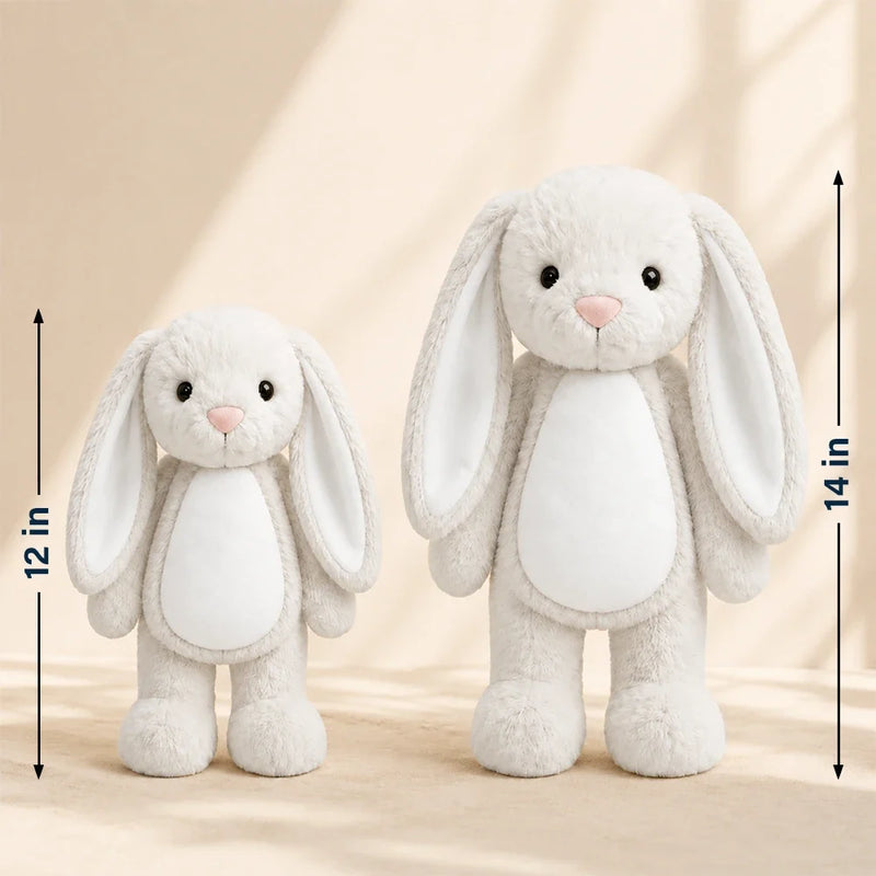Memorial,Family,Gift For Grandparents,Parents - Custom Photo Memorial Here's A Special Hug - Personalized Soft Toy Bunny