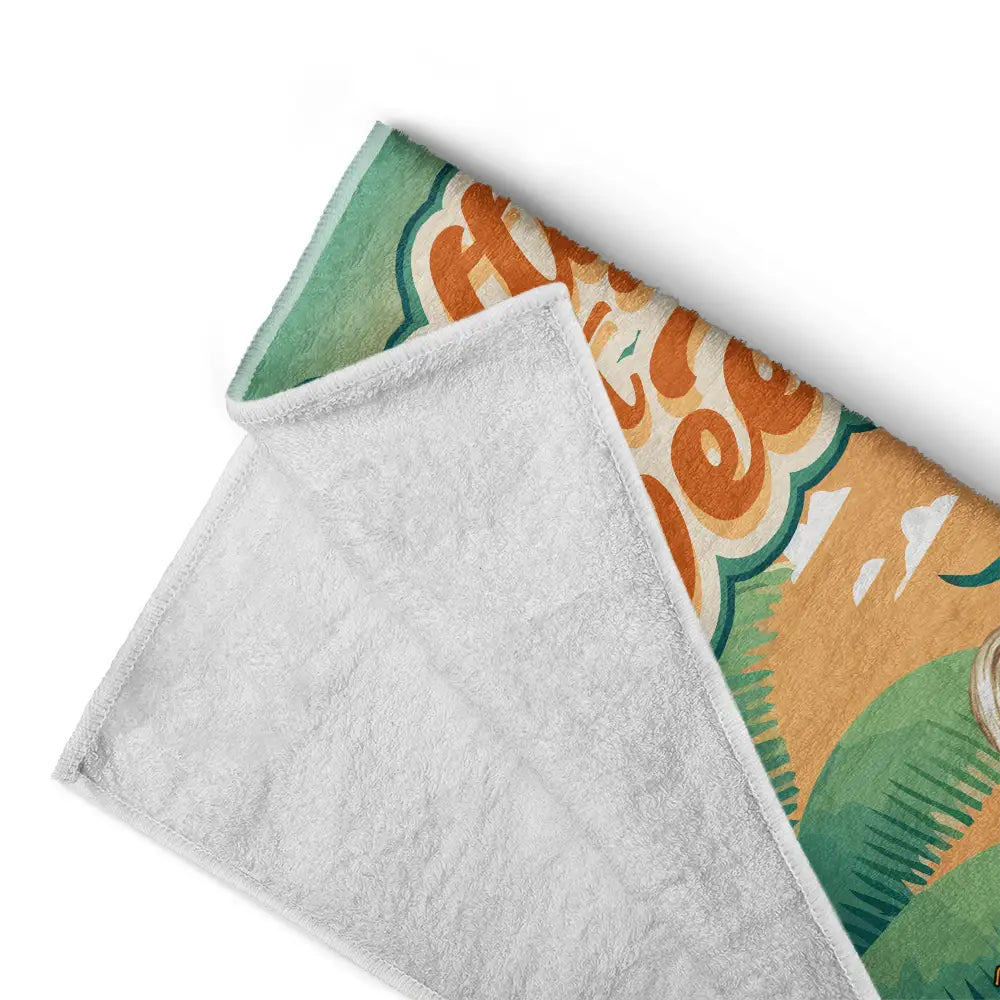 Gift For Yourself,Gift For Women,Beach,Summer,Happy - Salty But Sweet - Personalized Beach Towel