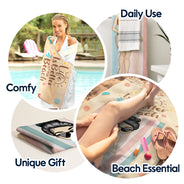 Gift For Yourself, Gift For Women, Summer, Travel, Happy - Salty Lil Beach Summer Vacation - Personalized Turkish Beach Towel