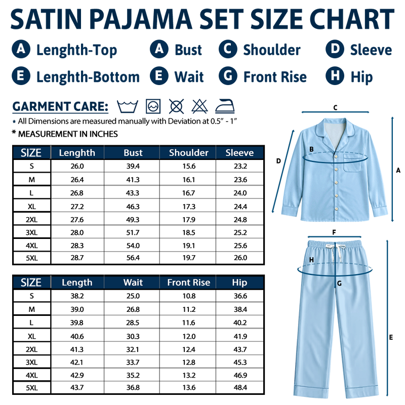 Bridal Party Bridesmaid - Personalized Satin Pajama Set