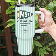Gift For Bestie,Gift For Yourself,Gift For Women,Gift For Men,Non-Eng,Warp Text,Special Font,Proud - School Pennant Flag - Personalized 40oz Tumbler With Straw