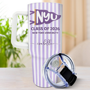 Gift For Bestie,Gift For Yourself,Gift For Women,Gift For Men,Non-Eng,Warp Text,Special Font,Proud - School Pennant Flag - Personalized 40oz Tumbler With Straw
