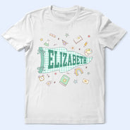 Back To School,Gift For Kids,Adorable,Warp Text - School Pennant Flag - Personalized T Shirt