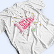 Back To School,Gift For Kids,Adorable,Warp Text - School Pennant Flag - Personalized T Shirt