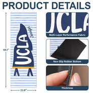 Back To School,Yoga,Proud,Warp Text - School Pennant Flag - Personalized Yoga Mat