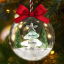 Sea Glass Family Christmas - Personalized 3D Acrylic Ball Ornament