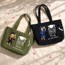 Graduation,Happy,Gift For Yourself,Gift For Women,Gift For Daughter,Gift For Bestie - Senior Girl She Finally Did It - Personalized Corduroy Tote Bag