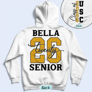 Senior Graduated With Custom Name And School Name - Personalized T Shirt