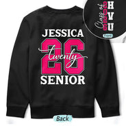 Senior Graduated With Custom Name And School Name - Personalized T Shirt