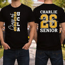 Senior Graduated With Custom Name And School Name - Personalized T Shirt