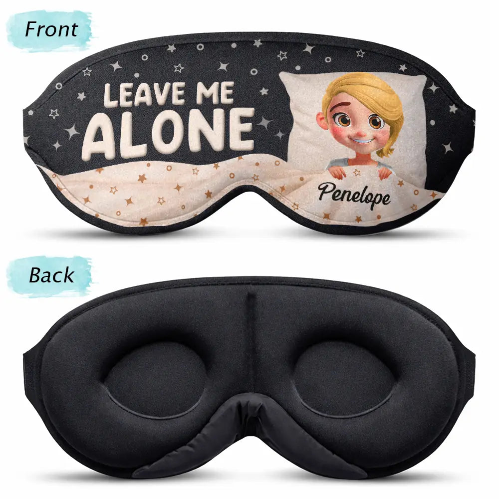 Gift For Yourself, Travel, Gift For Women, Gift For Men, Funny - Shhh...I'm Sleeping - Personalized 3D Sleep Mask