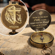 Graduation,Happy,Gift For Boyfriend,Gift For Girlfriend,Gift For Yourself,Gift For Women,Gift For Men,Gift For Daughter,Gift For Son,Gift For Sibling,Gift For Sisters,Gift For Brothers,Gift For Bestie,Gifts For Colleagues - Show Me The Right Path - Personalized Engraved Brass Compass