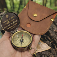 Graduation,Happy,Gift For Boyfriend,Gift For Girlfriend,Gift For Yourself,Gift For Women,Gift For Men,Gift For Daughter,Gift For Son,Gift For Sibling,Gift For Sisters,Gift For Brothers,Gift For Bestie,Gifts For Colleagues - Show Me The Right Path - Personalized Engraved Brass Compass