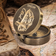 Graduation,Happy,Gift For Boyfriend,Gift For Girlfriend,Gift For Yourself,Gift For Women,Gift For Men,Gift For Daughter,Gift For Son,Gift For Sibling,Gift For Sisters,Gift For Brothers,Gift For Bestie,Gifts For Colleagues - Show Me The Right Path - Personalized Engraved Brass Compass
