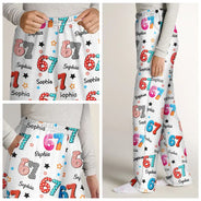 Gift For Kids, Gift For Grandkids, Gift For Men, Gift For Women, Funny - Six Seven Funny Slang - Personalized Pajama Pants