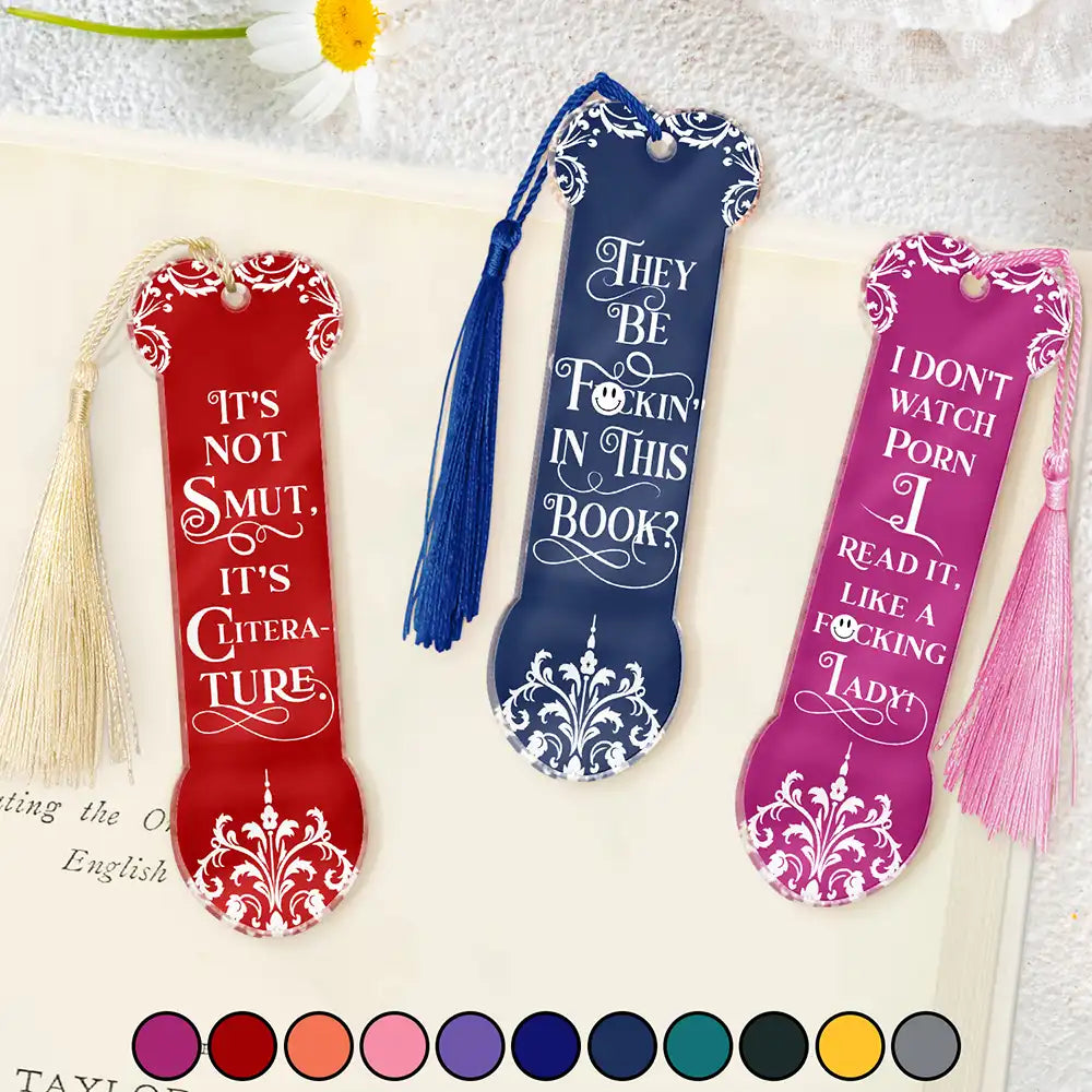 Reading,Gift For Yourself,Funny - Smut Reading Lovers Funny Bookish Keepsake - Personalized Acrylic Bookmark